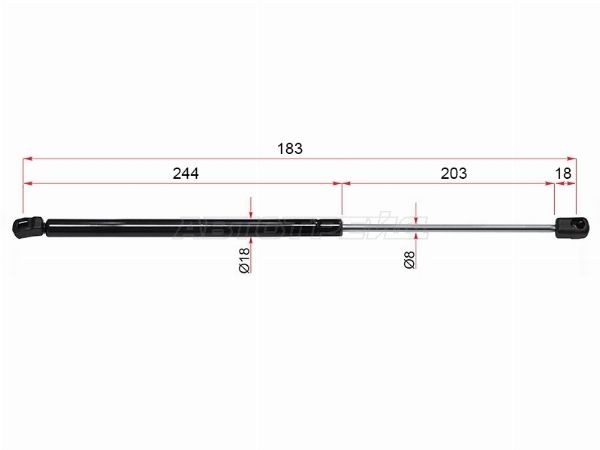 Амортизатор капота  Audi Q7