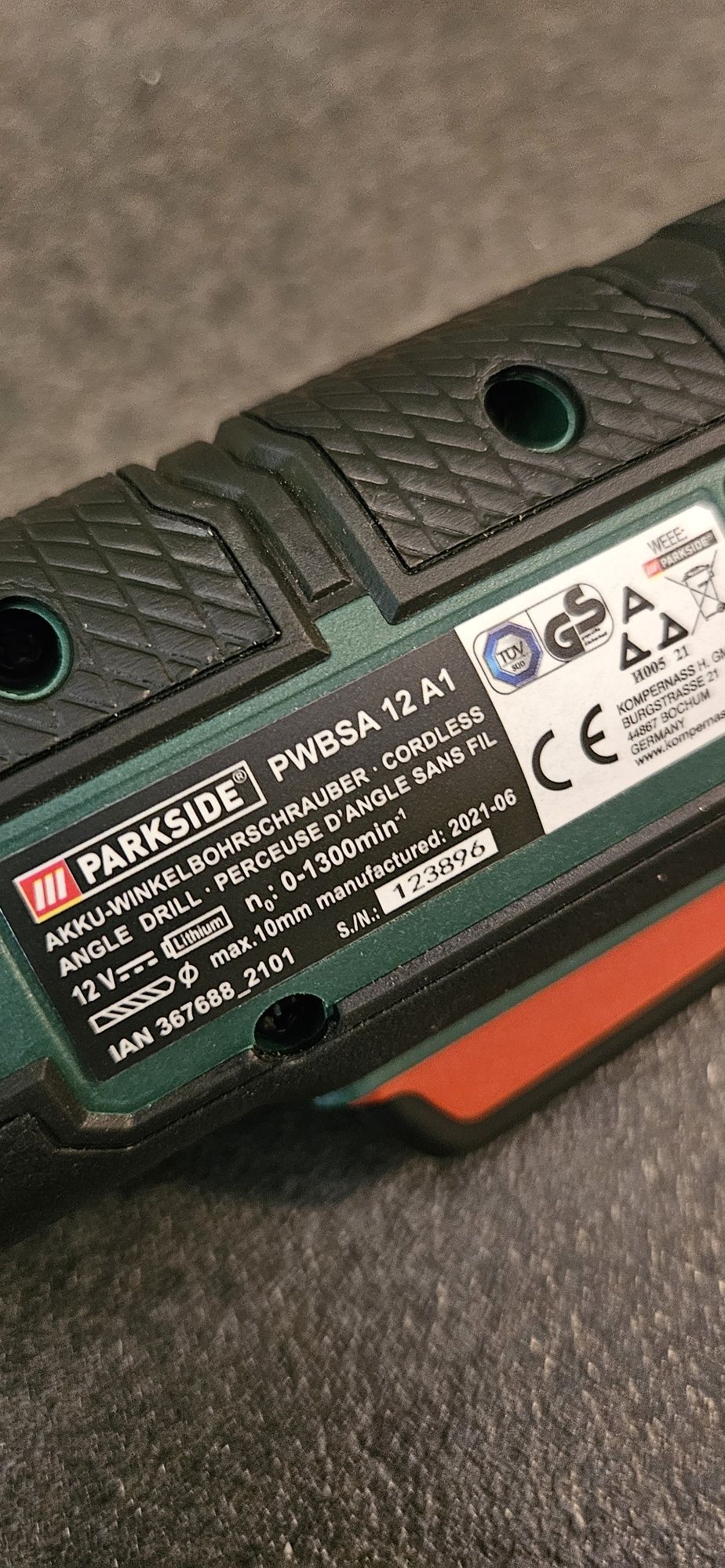 Masina de gaurit si insurubat unghiulara fara acumulator PARKSIDE®