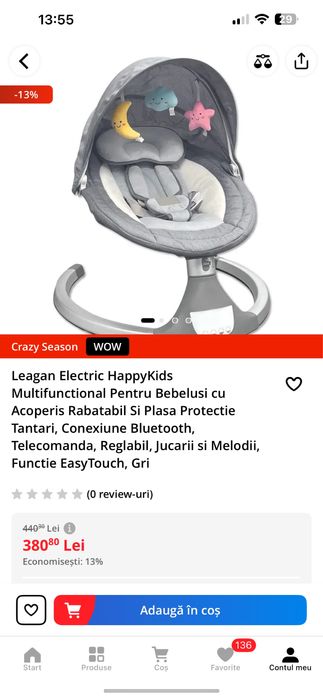 Leagan bebe electric