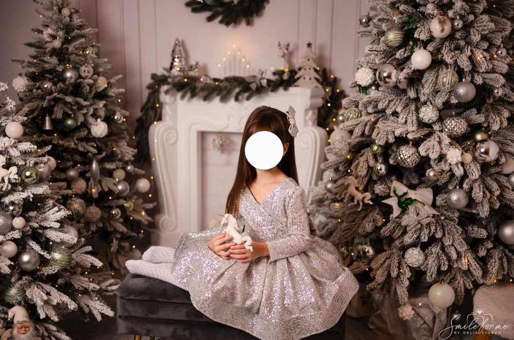 Rochie elegantă fetite 5-6 ani