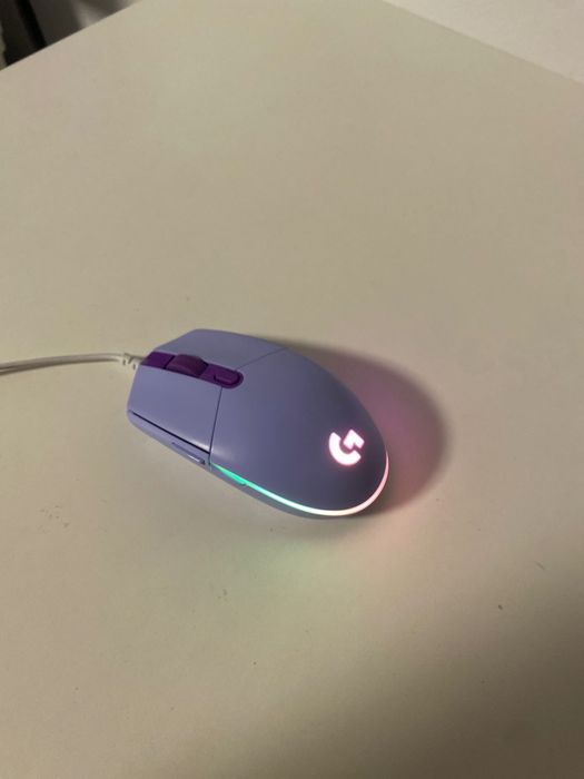 Logitech g102 фиолетового цвета