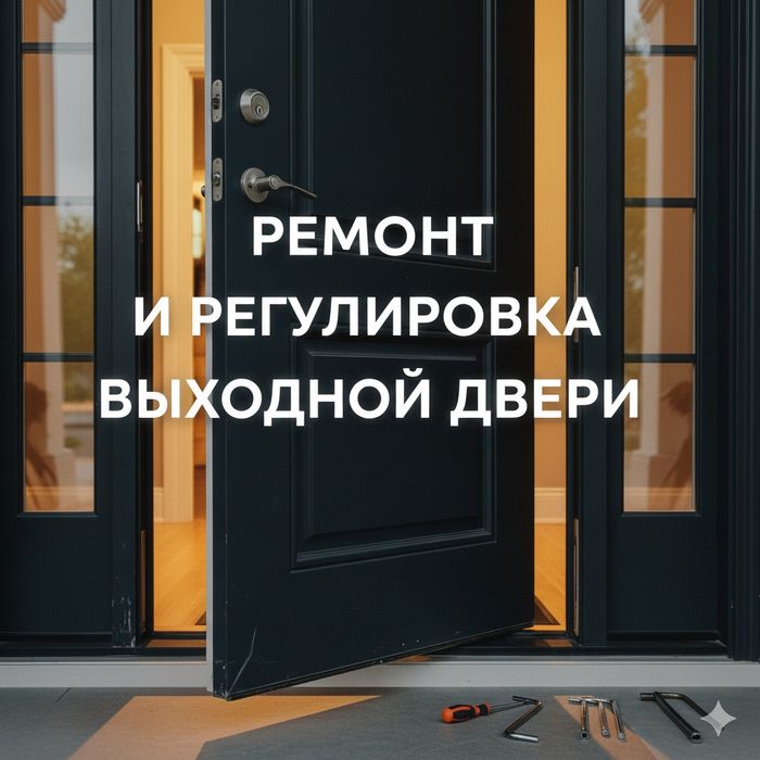 Ремонт и регулировка входной двери. Замена ручек и замков. Плотник