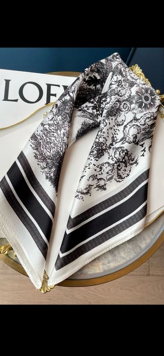 Eșarfă Dior, Gucci, Louis Vuitton, Hermes, Chanel,model 2026,  70×70cm