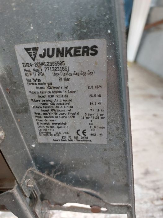 Dezmembrez centrala termica 24 kw junkers zw24