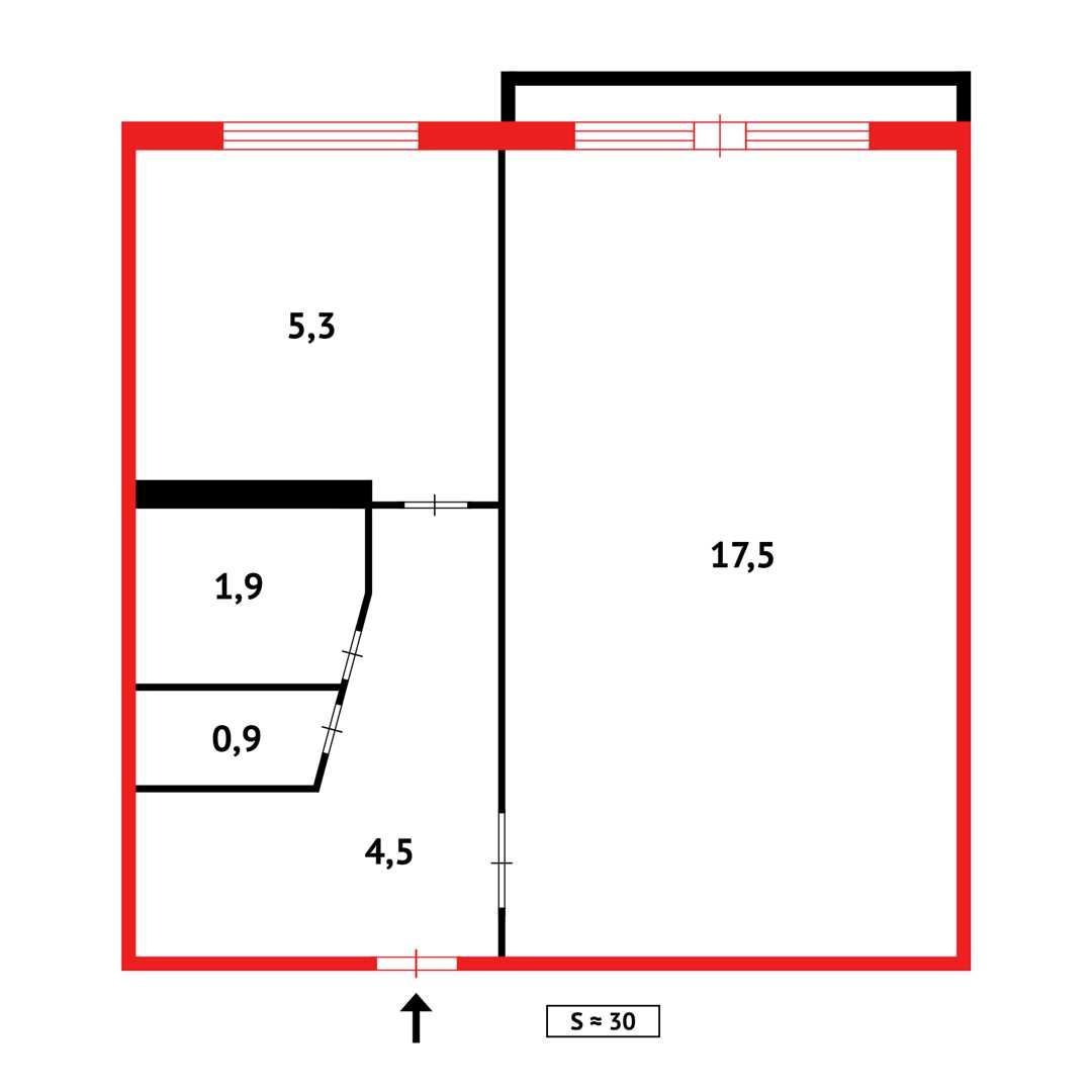 Продам 1-комнатную квартиру 30 м2, по Металлургов