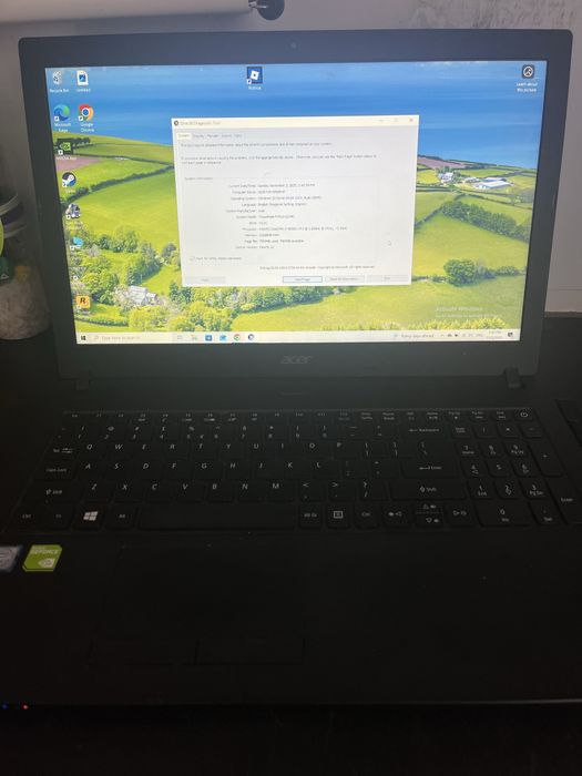 Acer i7 8th 12 gb Ram SSD 512 video nVidia