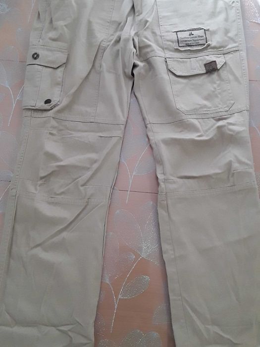 Спортни мъжки памучни панталони с много джобове