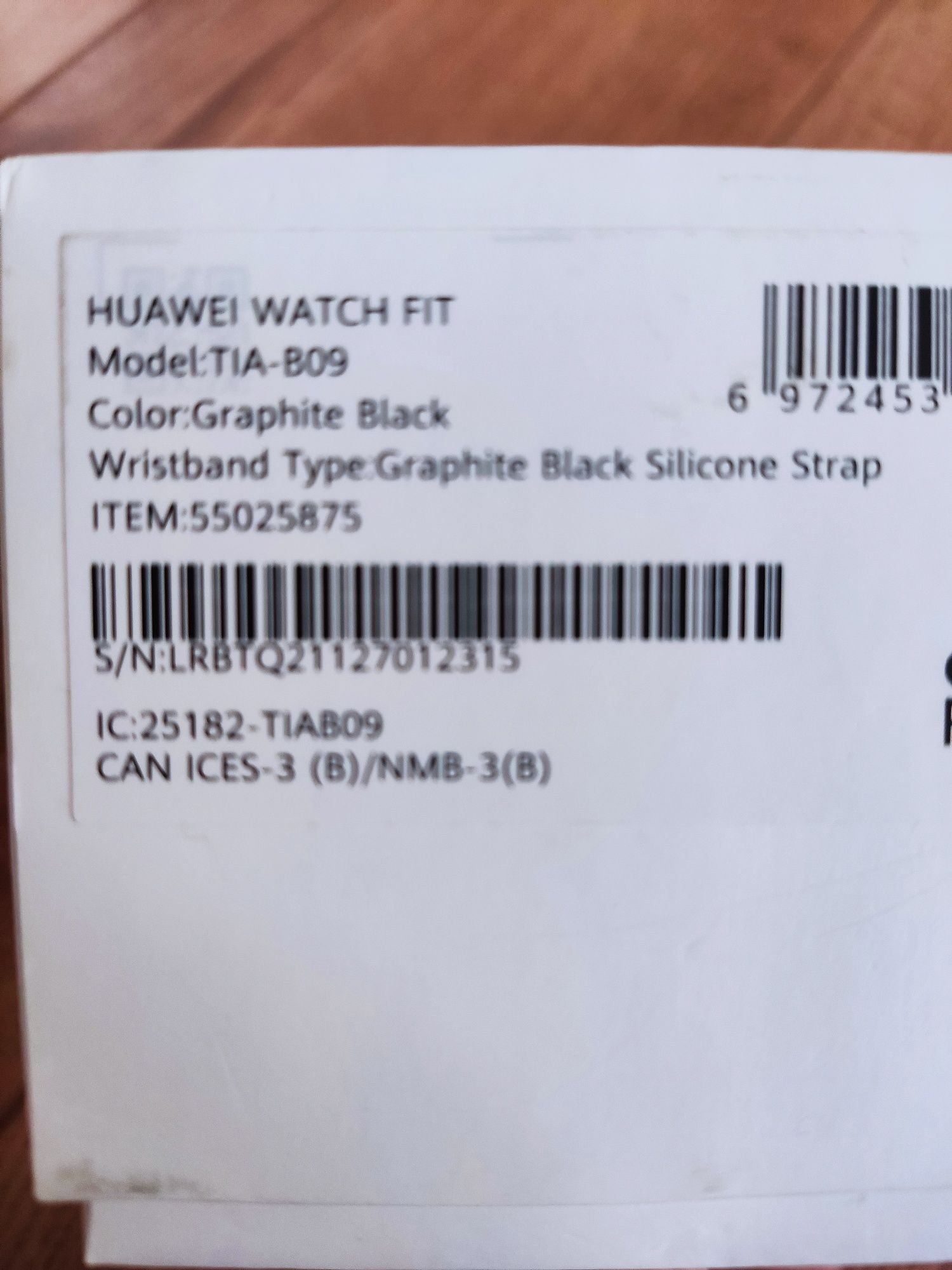 часовник huawei watch fit1 64 inch