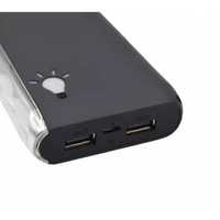 Power Bank, Baterie Externa 2 Iesiri USB, 20.000 mAh, Lanterna, Panou