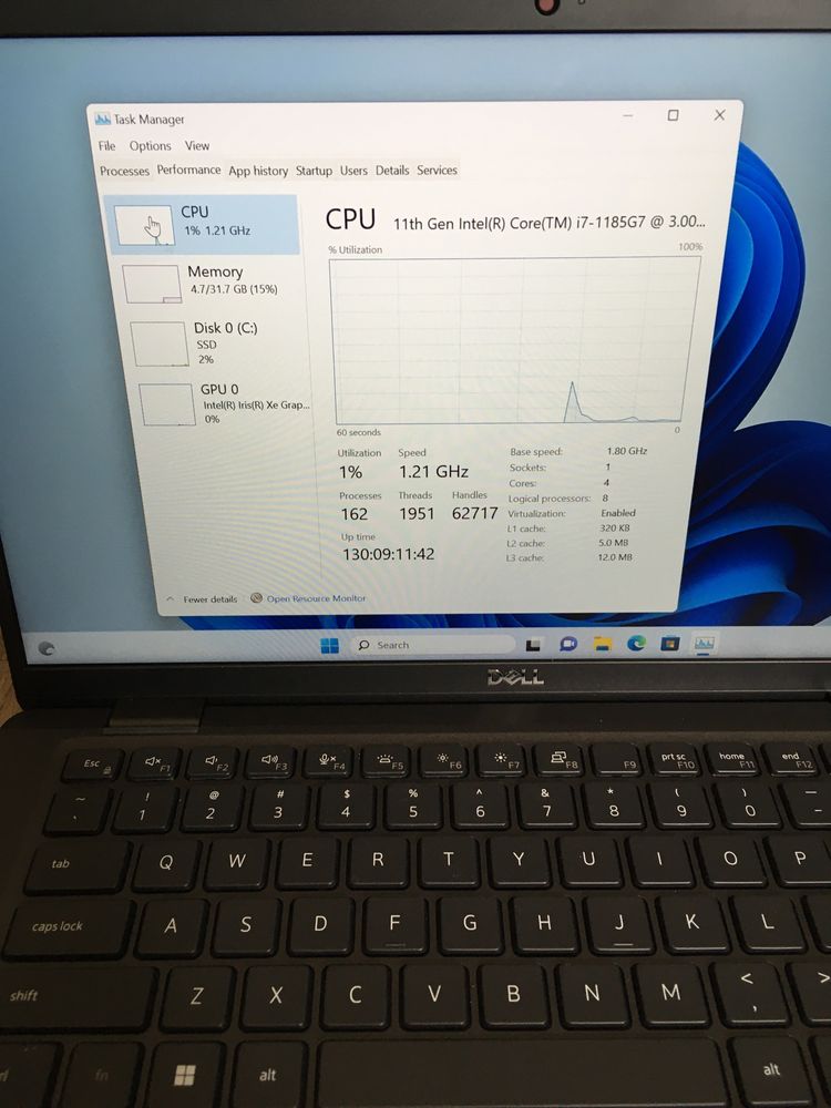 Dell Latitude 7420 Intel I7-1185G7/32Gb/256Gb Ssd