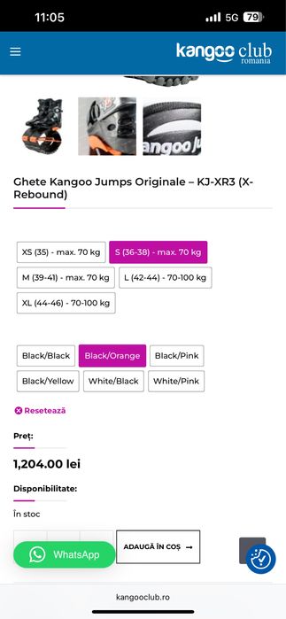 Ghete Kangoo Jumps, marime S (36-38)