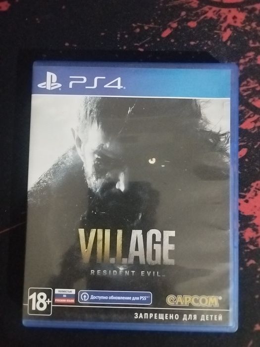 Диск на пс4, resident evil 8 village