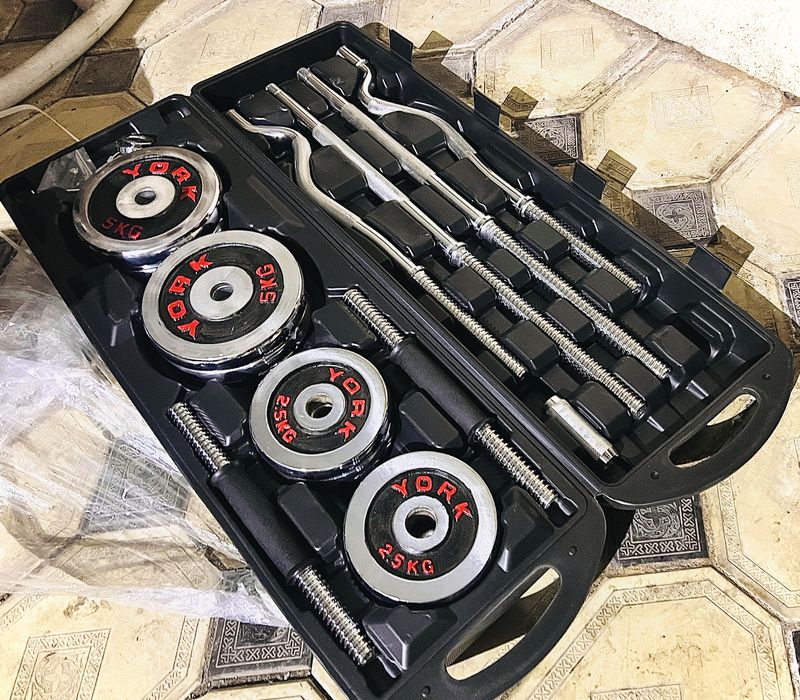 Штанга набор 55кг гантель