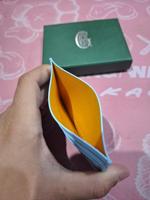 2 Cardholdere Goyard albastru deschis portofel de carduri