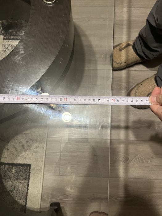 Masuta cafea cu sticla culoare wenge