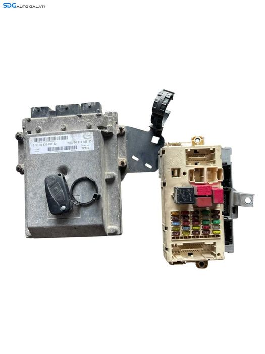 Kit Pornire ECU Calculator Motor Cip Cheie Peugeot Boxer 2.2 HDI 2006 - 2014 Cod 9663289180 9661256980 [B4389]