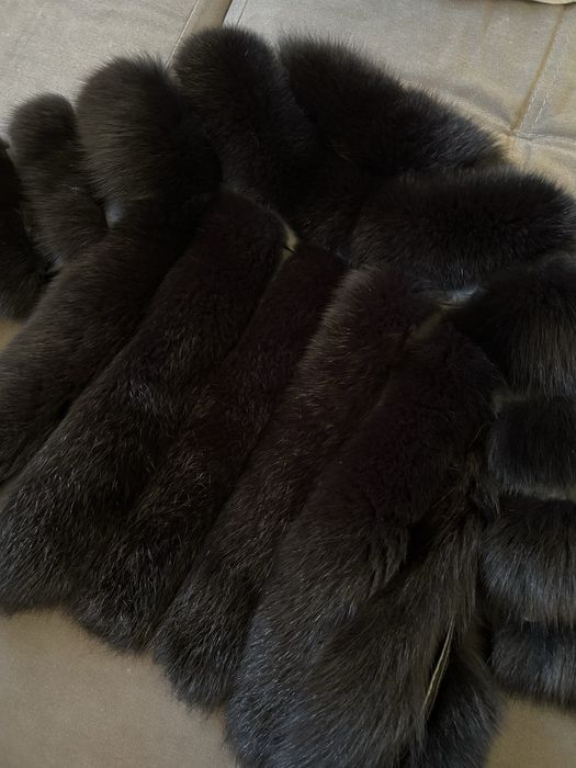 Късо палто от лисица