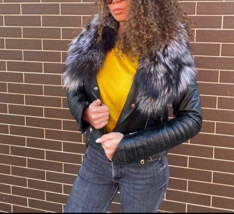 Geaca de piele naturala