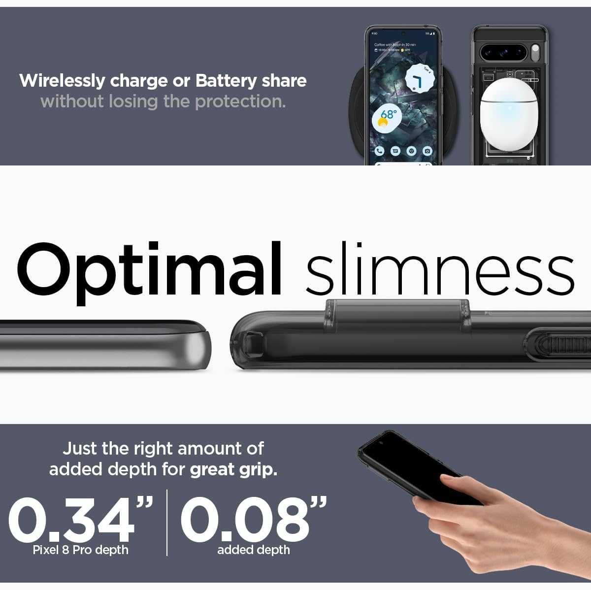 Калъф Spigen Ultra Hybrid ZeroOne Case за телефон Google Pixel 8 Pro