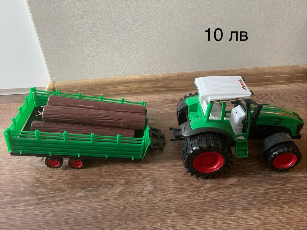 Използвани играчки колички, кубчета, трактор, ферма, пъзели