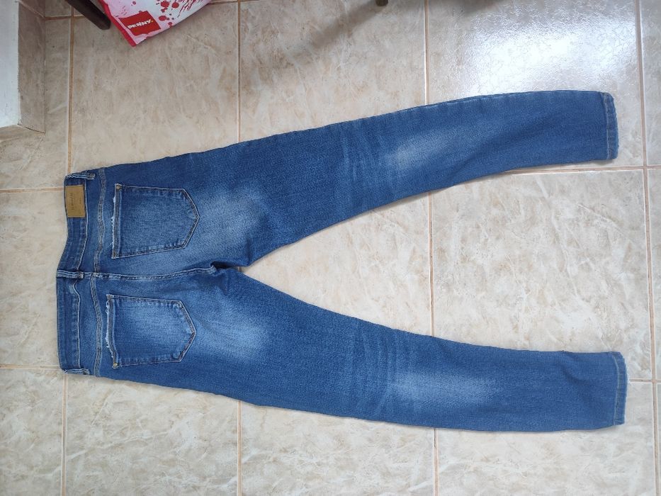 Blugi Zara Trafaluc - mărime 40 - talie elastica 76->96 cm