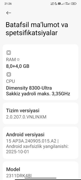 Poco x 6 pro 5g tinniq