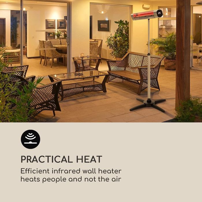 Dark Wave, Инфрачервен нагревател, 2000W, позлатена въглеродна тръба