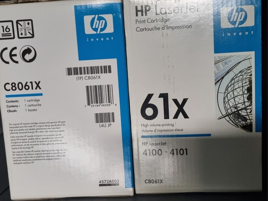 Pret per 2 buc cartus toner original HP C8061X