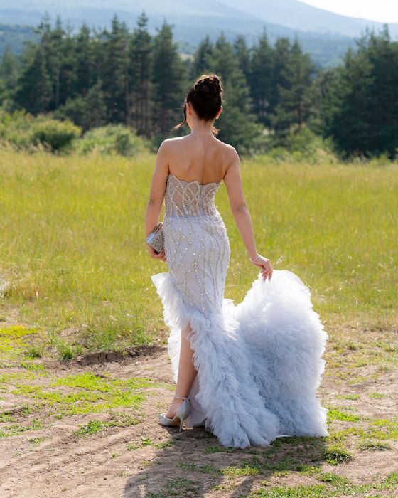 Абитуриентска рокля, официална чантичка и  обувки в отлично състояние