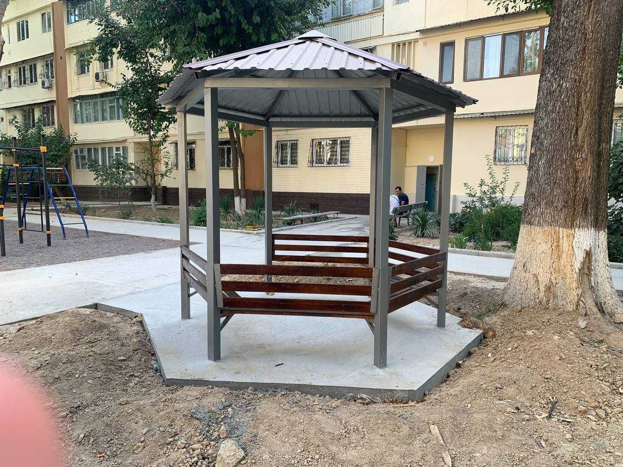 Besedka Naves Беседка Навес металлоконструкция