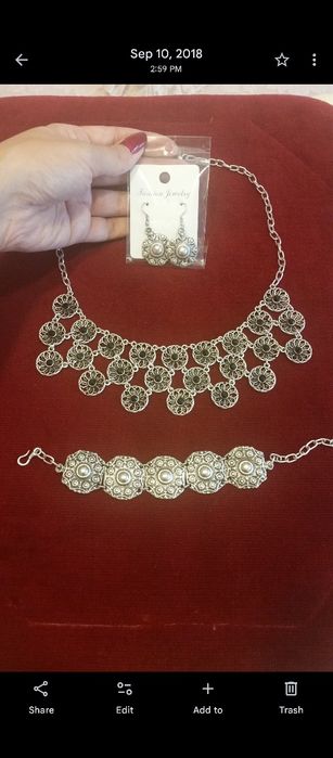 Сребристи бижута 2, обеци, гривни, колиета, огърлици, пръстени