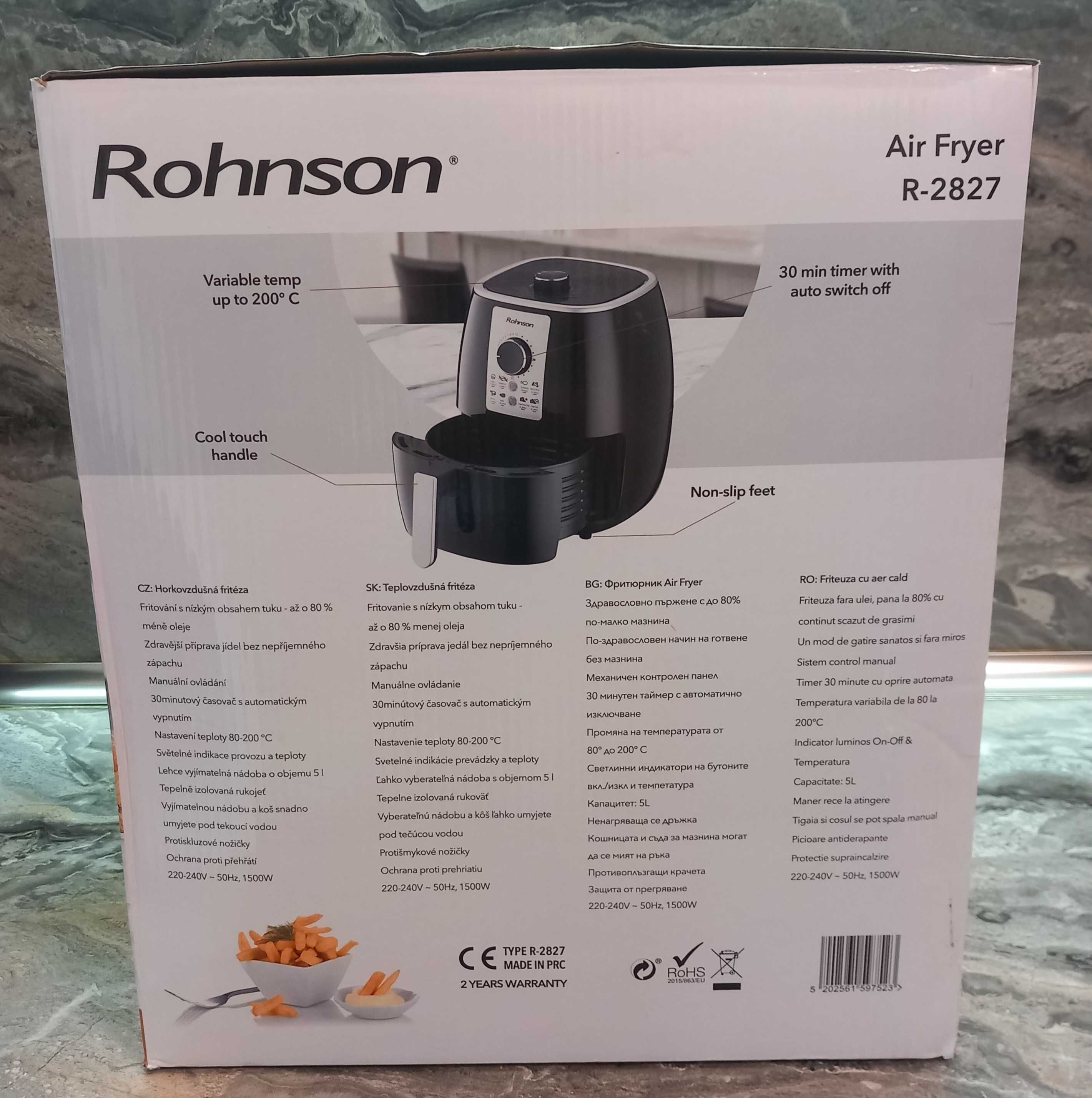 Rohnson R-2827 Фритюрник Air Fryer