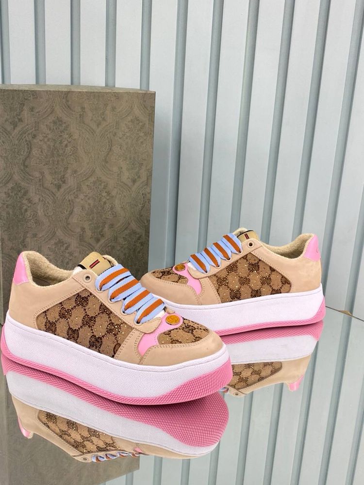 Adidasi gucci piele naturala