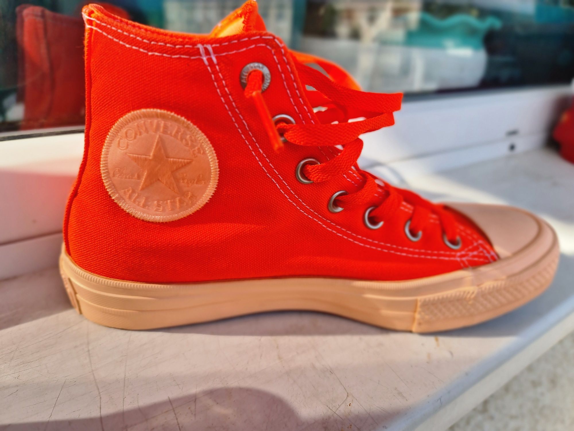 Converse, Tenisi inalti unisex Chuck Taylor All Star II, Oranj ..