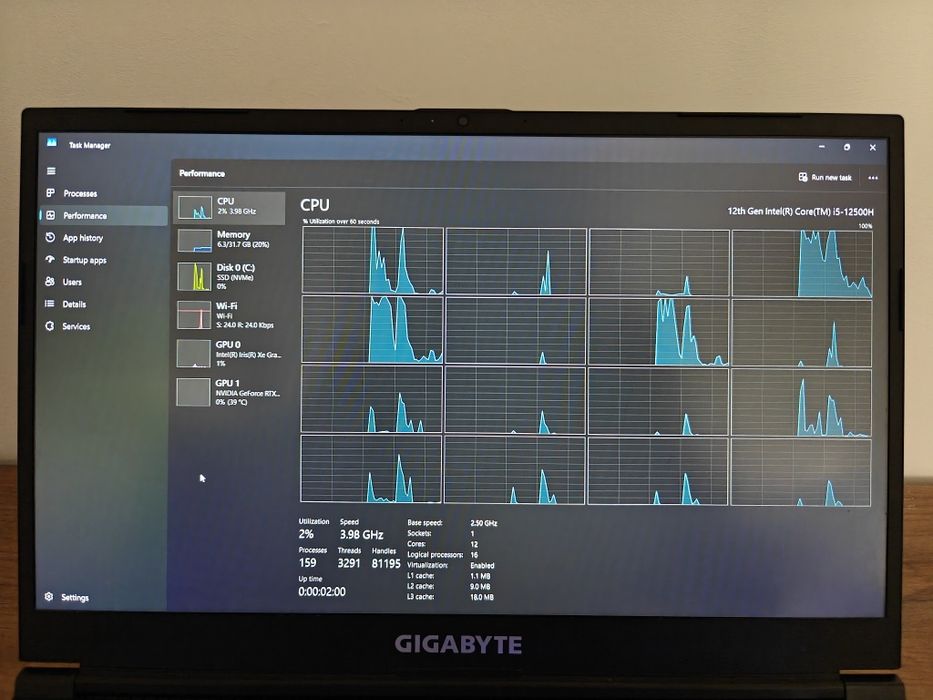 Laptop gaming Gigabyte MF5