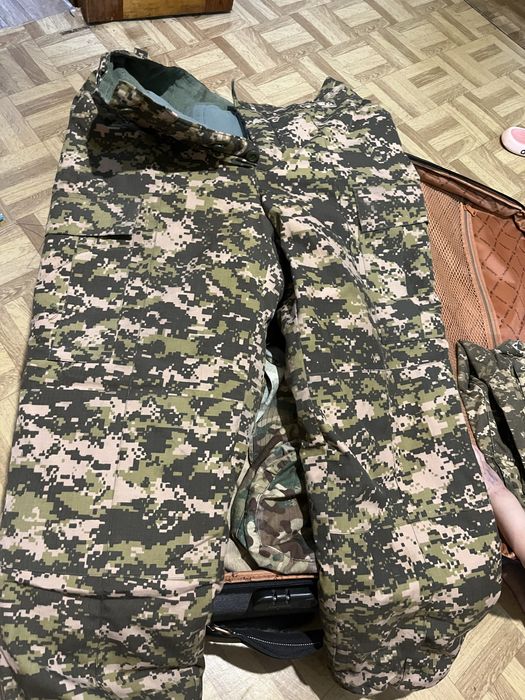 Теплые ватные штаны