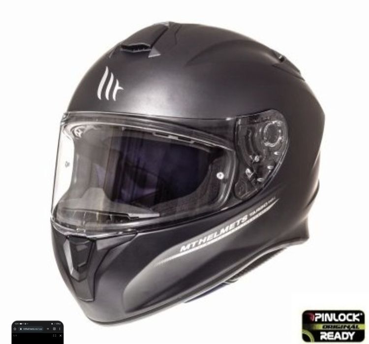 Casca moto integrala MT Targo Negru Mat marimi S, M, L, XL, 2XL