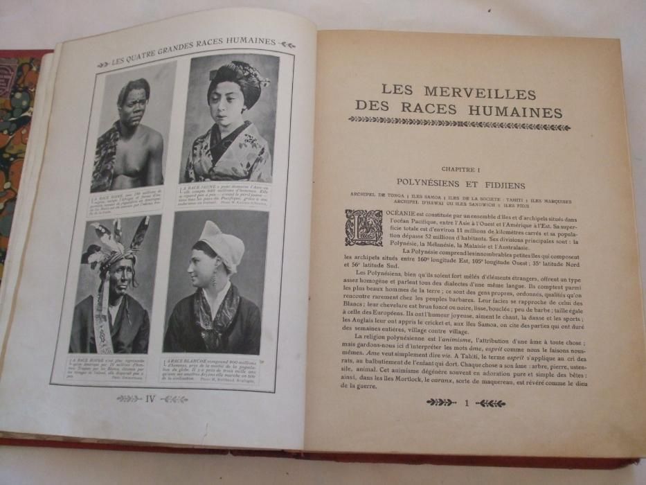 "Les Merveilles des Races Humaines" 1920-Carte de colectie