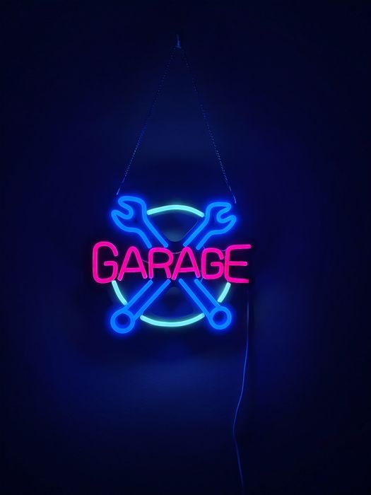 Semn led luminos GARAGE/ NOU