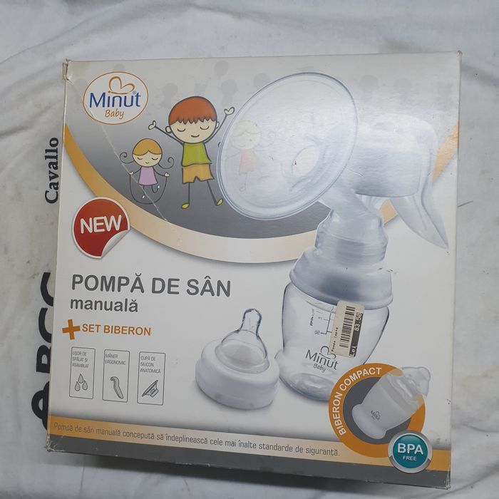 Pompa san manuala minut baby cu biberon