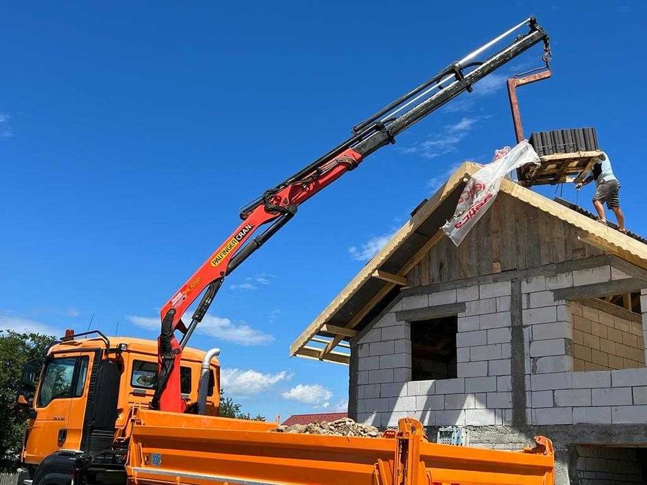 MAN TGS 18.360 4x4 – Basculantă + Macara + Sărărița și Plug