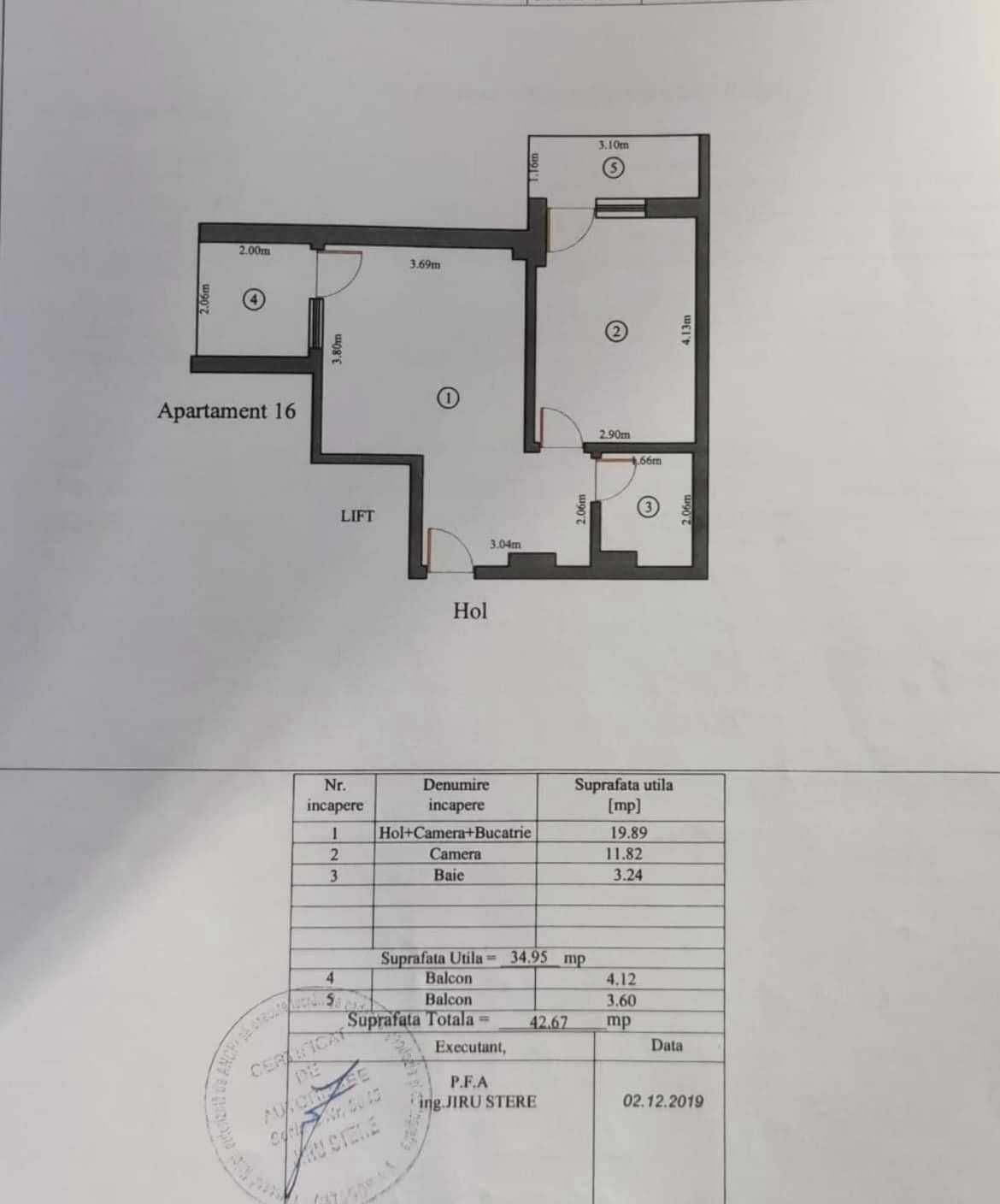 Apartament 2 camere de vanzare in Mamaia Nord + loc parcare privat