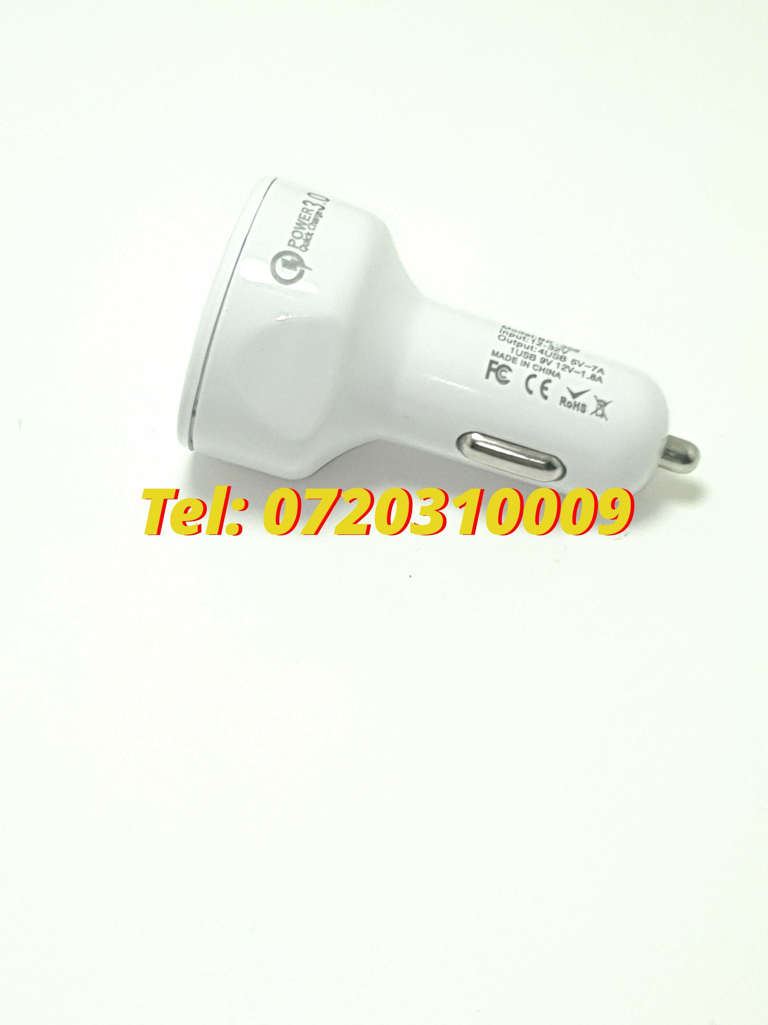 Superfastcharge Incarcator Auto Cu Patru Porturi Usb Partycharge