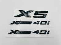 Set embleme compatibile BMW X5 x-drive 40i negru