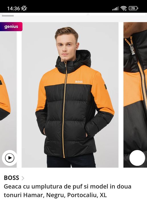 Oferta Geaca Hugo BOSS originala Marimea L XL model nou original 100%