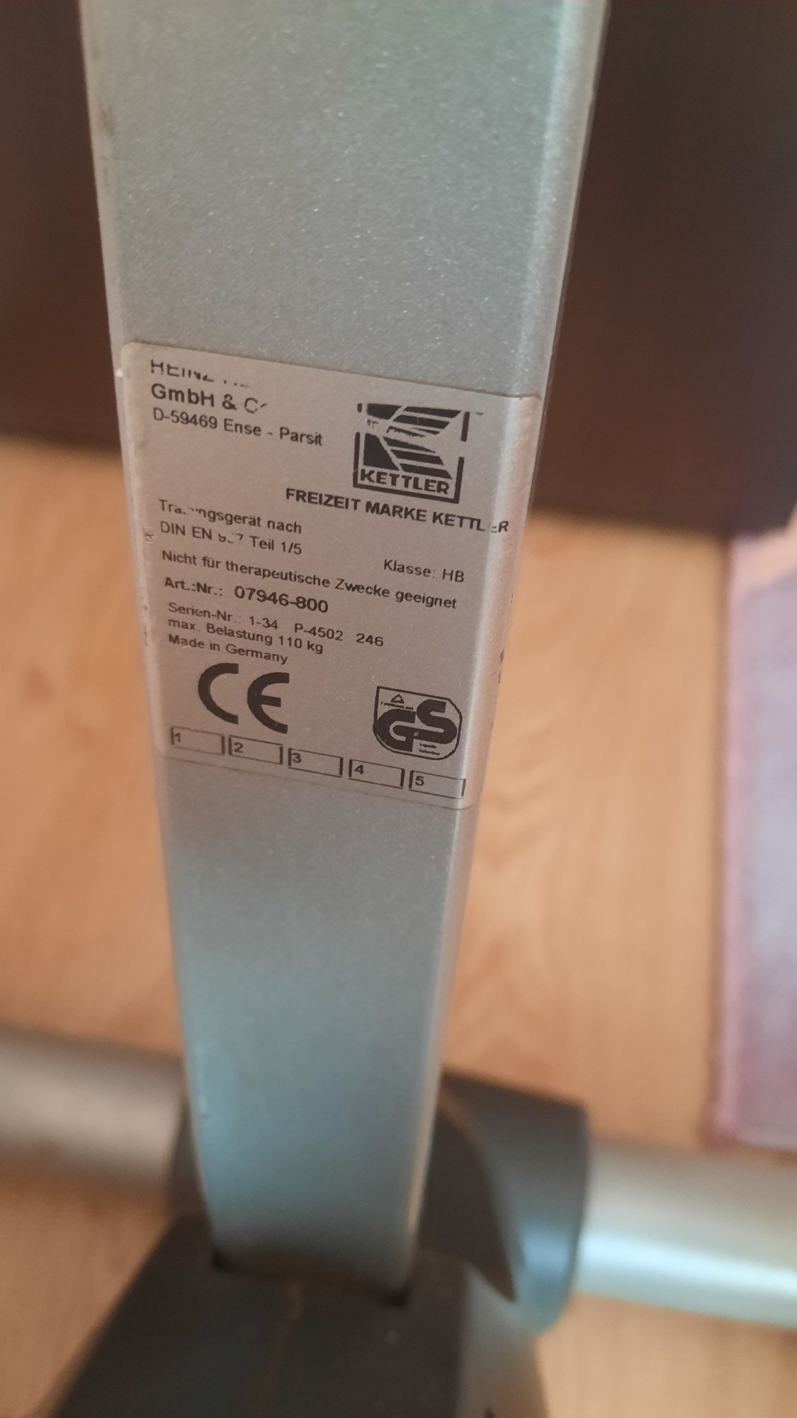 Продавам велоергометър Kettler Corsa