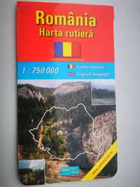 Harta României rutiera