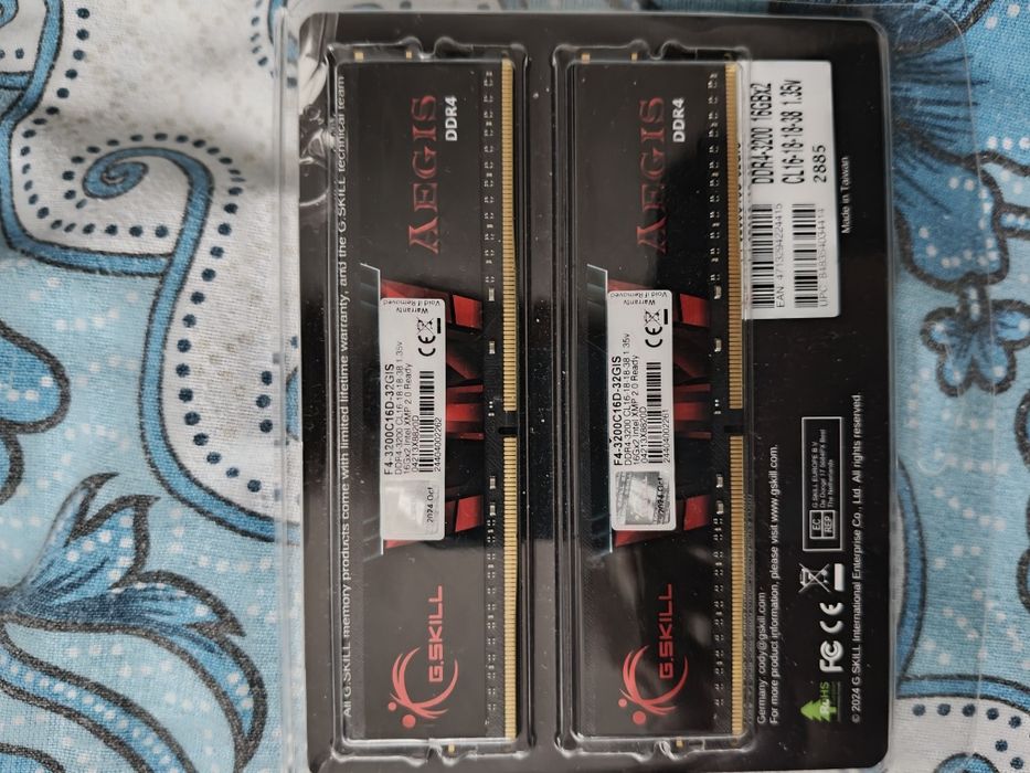 Kit RAM G.Skill Aegis 2x16 GB DDR4 (32GB) CL16
