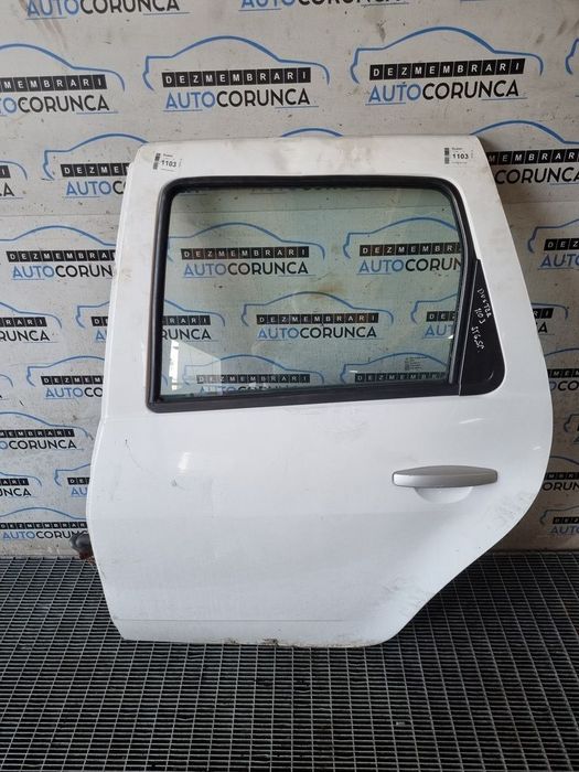 Usa Stanga Spate Dacia Duster 2010 - 2013 SUV 4 Usi Alb (1103) ZGARIATA LOVITA RUGINITA