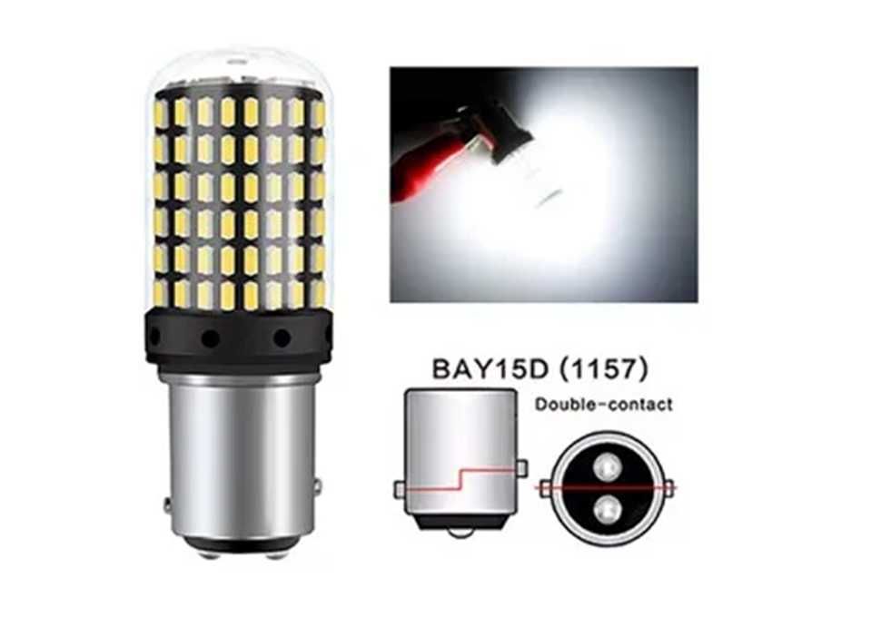 LED крушки Canbus 3405 за стоп/габарит и мигач,12V, бяла светлина